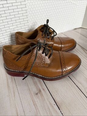 Children’s JOHNSTON & MURPHY Leather Wingtip Oxfords - Classic Dress Shoes